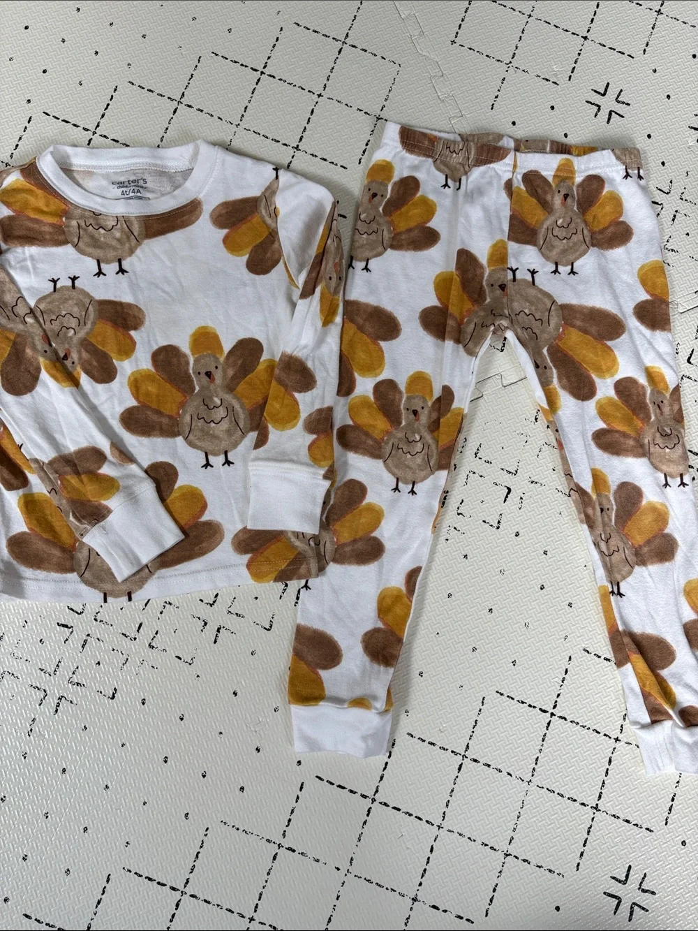 Carters turkey pajamas
